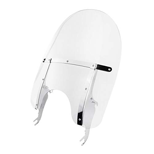 TCMT Detachable Windscreen Windshield Fit For Harley Softail Slim Deluxe Fat Boy Heritage Softail Classic FLS FLSS FLST FLSTC FLSTF FLSTFB FLSTFBS 2000-2017