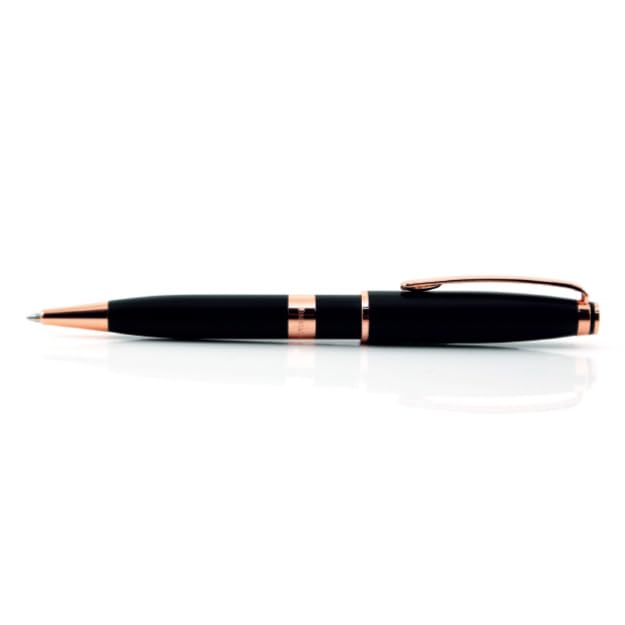 Bernard Florentin Pen For Unisex Black & Rose Gold