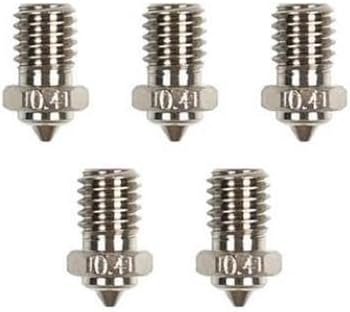 5PCS Hardened Steel Nozzle 0.4mm Brass Print Head Block Extruder 1.75mm Filament Compatible With FLSUN S1 PRO Printer Supplies