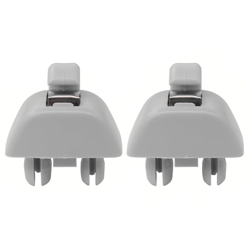 NewYall Pack of 2 Gray Interior Sun Visor Clip Bracket for Audi A6 A7 A8 S6 S7 S8 for VW Passat Polo...