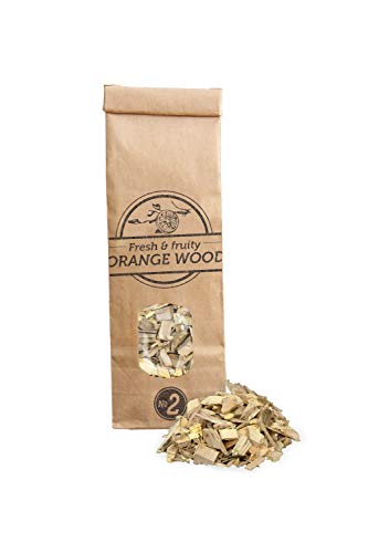Smokey Olive Wood 6 x 500 ml Oliven-, Mandel-, Eichen-, Zitronen-, Orangen- und Walnussholzspäne, Größe Nr. 2: 0,5-1 cm (AHLNVW2-06-0,5 l)