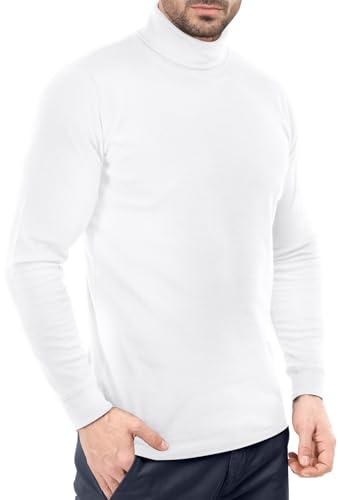 Utopia Wear Turtleneck Men Slim Fit UPF 50+ Lightweight Pullover Sweater Long Sleeves Top