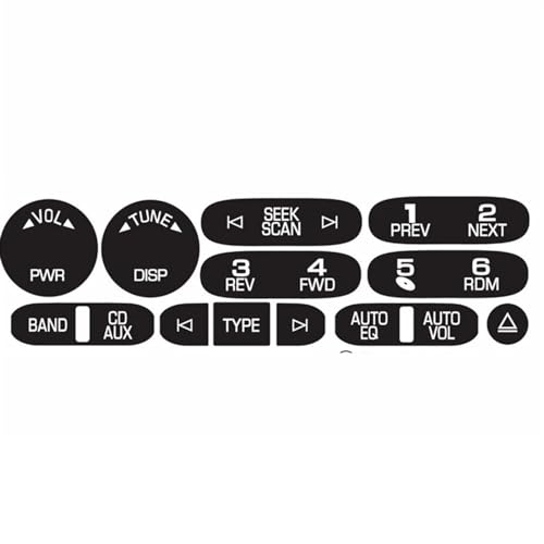 Boutons navigation autoradio kit réparation autocollant commande 2002-2006