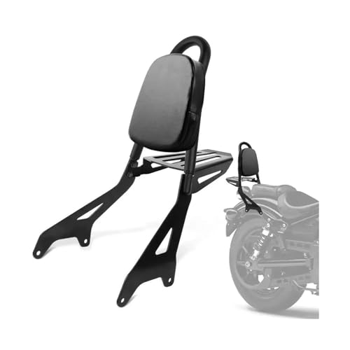 XUXRHMEAN Para Motocicleta Y&AMAHA Star XVS950 Bolt XV950 R Spec 2013-2023 Con Portaequipajes Y Soporte Para Estantes Respaldo Trasero Motocicleta Respaldo Sissy Bar