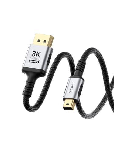 Hagibis Mini DisplayPort to DisplayPort 1.4 Cable
