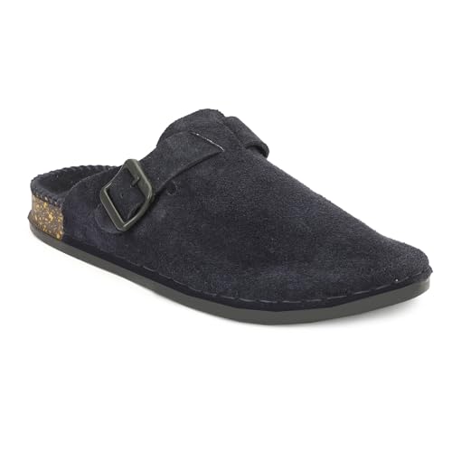 Image of Premium Orthopedic Suede Leather Mules, Lightweight Slip-On Design with Anti-Skid Sole, Cushioned Footbed, Pain-Free Comfort for Indoor Outdoor Use