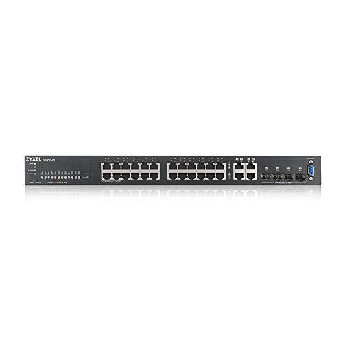 Image of Zyxel 24-Port Gigabit Switch | Layer 2 Managed | Fanless Design | 4x Gigabit Combo Ports | Hybrid Cloud Mode [GS2220-28]