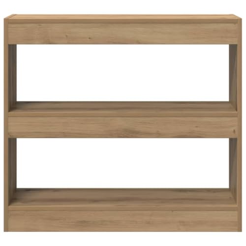 Estantería de madera roble Artisan diseño moderno y robusto con acabados texturizados premium 7