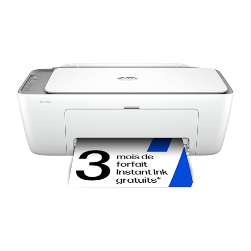 HP DeskJet 2820e, 588K9B, Imprimante tout en un, Jet d'encre, couleur, 3 mois d’Instant Ink inclus...