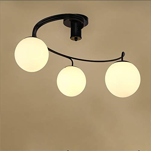 Lámpara colgante de vidrio LED E27 en forma de bolas múltiples para iluminación de diseño 3
