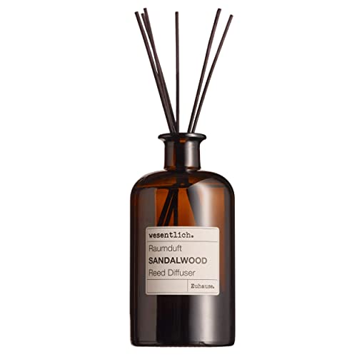 Raumduft Reed Diffuser Sandelholz 400ml mit 7 Stäbchen