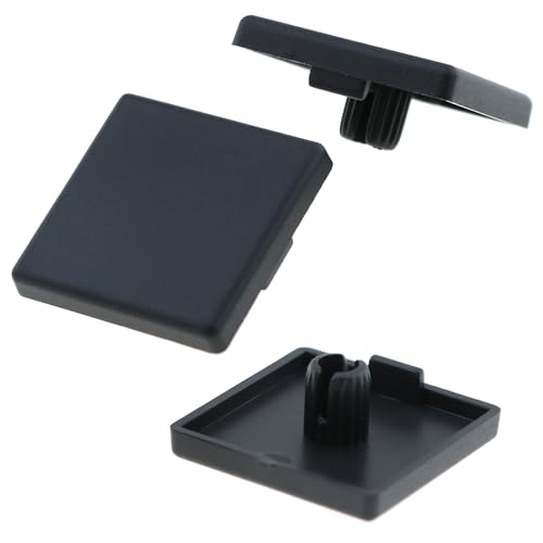 Image of 50PCS European Standard Nylon Single Hole Extruded End Cap Black Aluminium Profile End Cap Cover Suitable for 2020 European Standard Aluminium Profile and Kitchen and Wooden Floor
