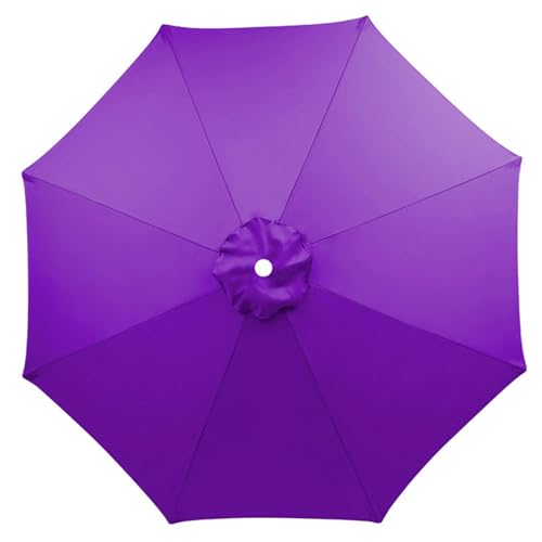 Generisch 2,7 m/3,0 m/3,5 m/4,0 m Parasol de repuesto, 6 puntales/8 puntales, sombrilla de tela protección UV 50 resistente al viento playa terraza jardín sombrilla piezas de repuesto, morado, 3.0m