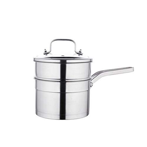 Vaporera pequeña de Acero Inoxidable, suplemento alimenticio for bebés de una y Dos Capas, Olla sin Recubrimiento, vaporera pequeña for el hogar