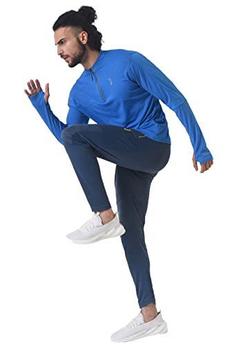 Image of CAHOOT Men's Solid Activewear T-Shirt for Casual Wear | Dri-Fit Long Sleeve Activewear T-Shirt Crafted with Comfort Fit for Everyday Wear
