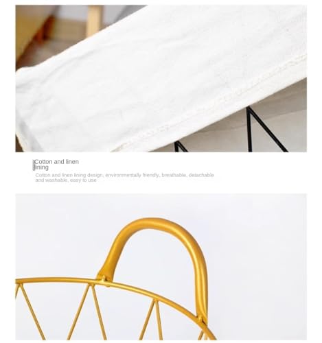 Panier à linge en métal pour simplifier la routine de lessive familiale en buanderie