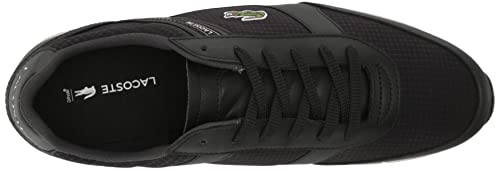 Image of Lacoste Mens Menerva Sport Sneaker, Black /White, 7 US