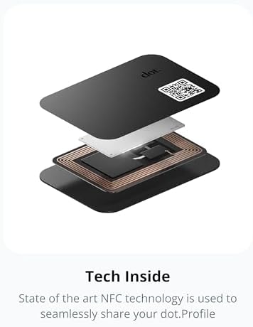 dot. Thin - Digital Business Card - Tap to Share NFC - iPhone & Android (Blue)