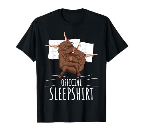 Chemise de nuit officielle Highland Cow Farmer T-Shirt