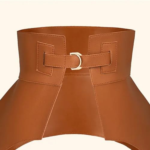 Women Fashion Heart Buckle Waist Strap Ruffle Edge Solid Color Belt All-match Coat Ladies Wide Harajuku Formal Waistband Faux3