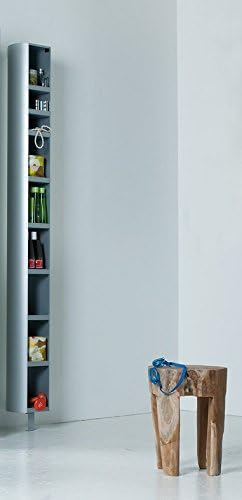 Freudenhaus Wardrobe/Shoe Cabinet Bathroom Shelf Mirror Rotating Multi Tube S Silver Jan Kurtz