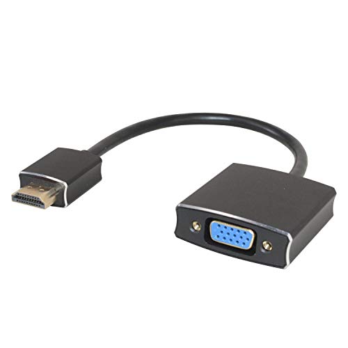 visiPower 1080P HDMI to VGA Adapter Converter Power Adapter Cable Digital Signal to Analog Signal for Computer/TV/Projector