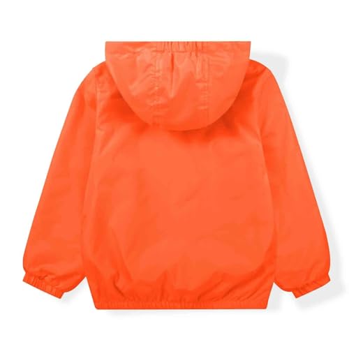 Image of SUNDAY ROSE Girls Windbreaker Jackets Lightweight Water Resistant Coat Outwear with Hooded for Kids