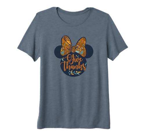 T-shirt Mickey Disney Thanksgiving vêtement automne oreilles Minnie