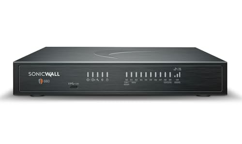Image of SonicWall TZ680 Next-Generation Firewall (03-SSC-1839) - 5 Gbps Throughput, 3.5 Gbps Threat Prevention, Secure SD-WAN | Zero-Touch Deployment