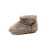 Zzalalana Toddler Girls Winter Boots Furry Fur Mid Calf...
