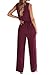 KIRUNDO Two Piece Outfits for Women Summer Sets 2026 Trendy Button Crop Vest Wide Leg Pantsuit Matching Set Spring Fashion Clothes(Wine Red, X-Large)