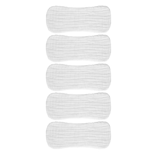 BELLIFFY Pañales de Tela para Bebés Recién Nacidos 0-3 Meses 5 Piezas Algodón 100% Puro Transpirable Absorbente Ajustable Uso Doméstico y Viaje