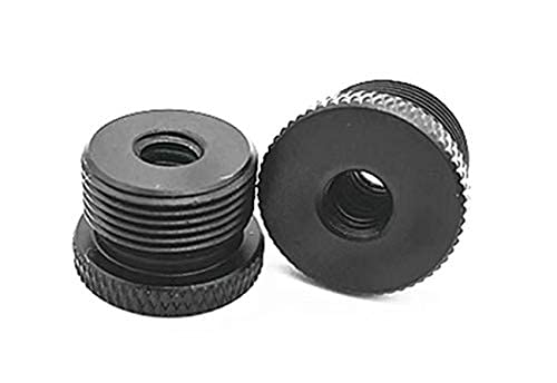Donuts Mic Stand Adapter 1/4 Female To 5/8 Male Mic Thread Screw Adapter For Blue Yeti/Blue Snowball/Blue Yeti X Microphone Stand Mount Black #TOP4