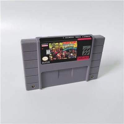 Game card - Game Cartridge 16 Bit SNES , Game Donkey Country Kong Competition Cartridge game Donkey Country Kong 2 - RPG Game Card US Version