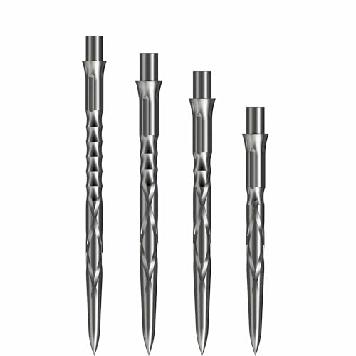 Caliburn Evo Dart Points HAN G2 | Steel Tip Replacement Points (Silver, 40mm)