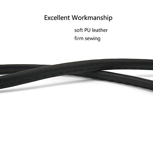 Thin Soft PU Leather Crossbody Replacement Chain Strap for Small Bag，Purse，Wallet，Clutch，Phone Case (Black - Gold)3