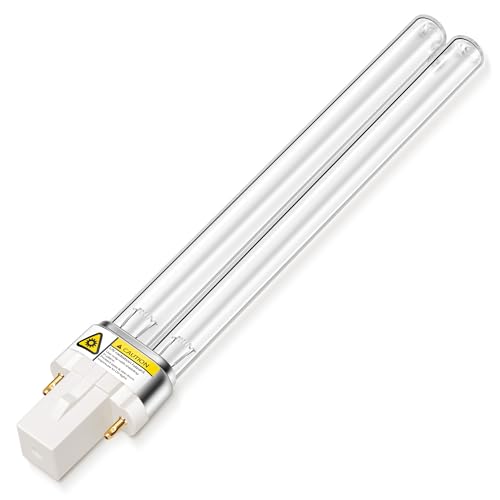 VIVOHOME 1 Pack 13W UV-C Replacement Bulb Pressurized Biological Pond Filter 1580 GPH/1840GPH/2630 GPH/2380GPH, 4-in-1 Pond Filter System Kits 950 GPH/1370GPH