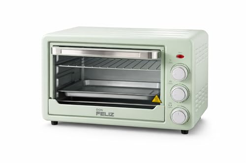 Horno Sobremesa Eléctrico, Negro, 22L, 1500W, Hasta 250°C, 3 Modos de Calor, Temporizador 60 Minutos, con Bandeja y Rejilla, Don Feliz