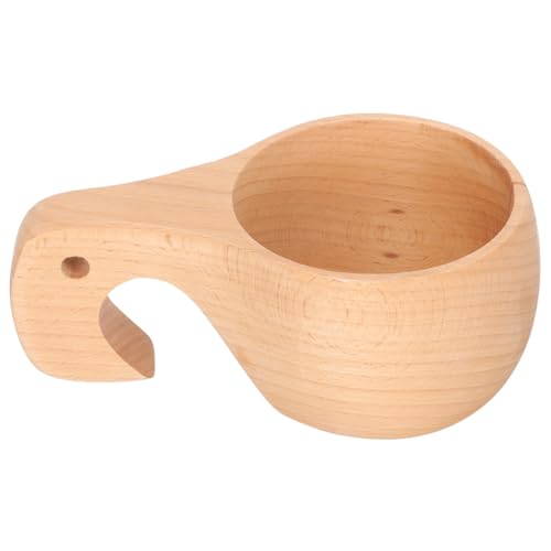 ROMISBABA 実木製量米スプーン 木製ハンドル付 キッチン用水すくい器 多用途計量カップ 自然素材 おしゃれで滑らかな表面 家や飲食店に