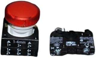 1pcs Red circular indicator light 3SB3204-6BA20 â†’ 3SU1001-6AA20-0AA0