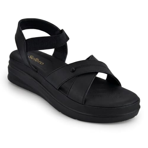 Image of SELBRO Stylish Wedges Sandals For Women & Girls| Extra Soft Sandals For Women SLB-CHD19