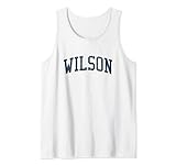 Wilson NY Vintage Athletic Sports JSN2 Navy Print Tank Top