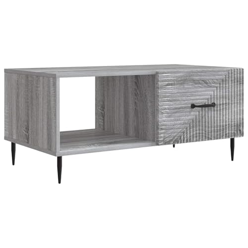Table basse gris Sonoma avec compartiment de rangement pour ranger votre salon - 2