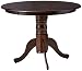 Brannan Round Single Pedestal Dining Table Cappuccino