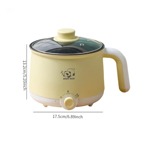 ＫＬＫＣＭＳ Panela Elétrica Mini Panela de Viagem Multiuso com Alça Panela Elétrica de Arroz Macarrão Pan