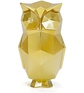 Sengocis Small Owl Statue,Abstract Art Resin Owl Figurine - Home/Desk/Living Room Decoration, The...