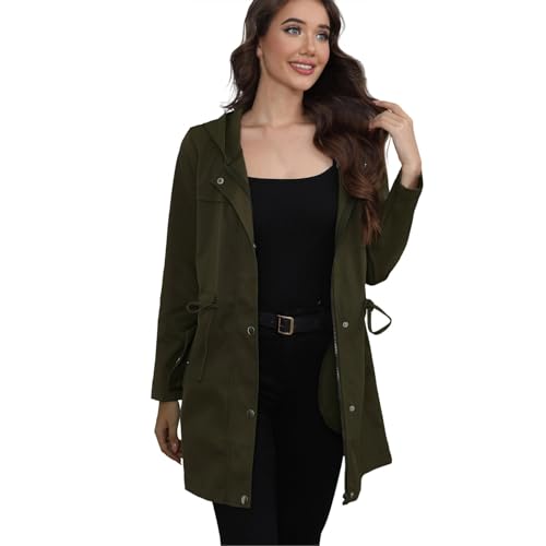 Ciré femme imperméable long et chaud avec capuche réglable grande taille