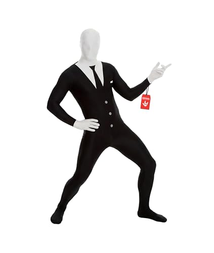Morphsuits Slenderman Costume Adult Men Adult Slenderman Costume Slenderman Scary Morph Suit Morphsuit Tuxedo Medium