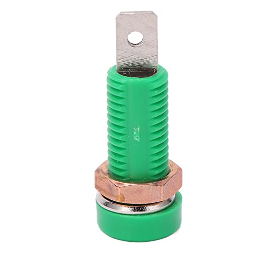Image of 10pcs 4mm Banana Jack Socket Mount Binding Post Banana Jack Connector Panel Connector Adapter Panel for Electronic Instrument (Green)