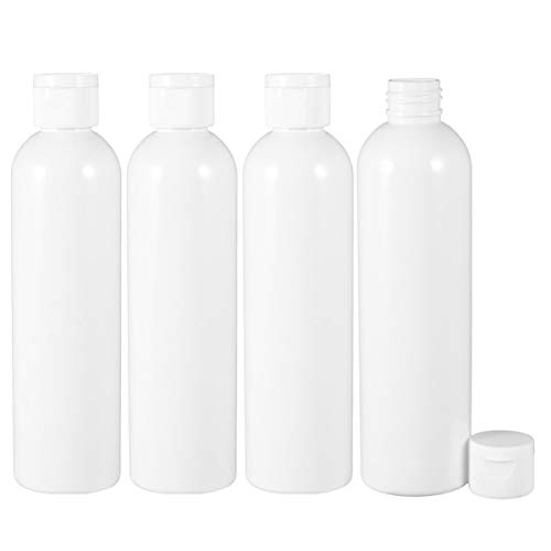Preisvergleich Produktbild SOLUSTRE 4 Stück kosmetikflaschen Lotionspender Seifenspender 500ml Klappverschluss Flaschen Flip Cap Leere Nachfüllbar Lotion Shampoo Schaum Gel Kosmetik Make Up Bad Küche